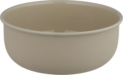 Al Saif Gallery Stainless Steel Serving Bowl, 22x22x10 cm, Deep Round, Base - Beige Brown product image 3