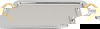 Al Saif Gallery 3-Piece Stainless Steel Toothbrush Set with Gold Handle, Rectangular - Silver product image 3
