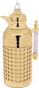 Al Saif Gallery Sarah thermos set, 1 liter, crystal handle, thermal glass inner case, steel outer case - gold product image 6