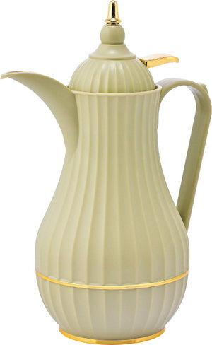 Alsaif Gallery Tamim 7 Thermos, 0.35 L, Glass Inner Container, Plastic Outer Body - Light Green product image 2
