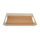 Tofaria Saif Gallery wooden serving tray, 16 inches, rectangle - brown product image 2