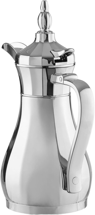 ترمس سليمان شكل دلة السيف غاليري، 1 لتر، حافظة داخلية استيل، هيكل خارجي استيل - فضي product image 4