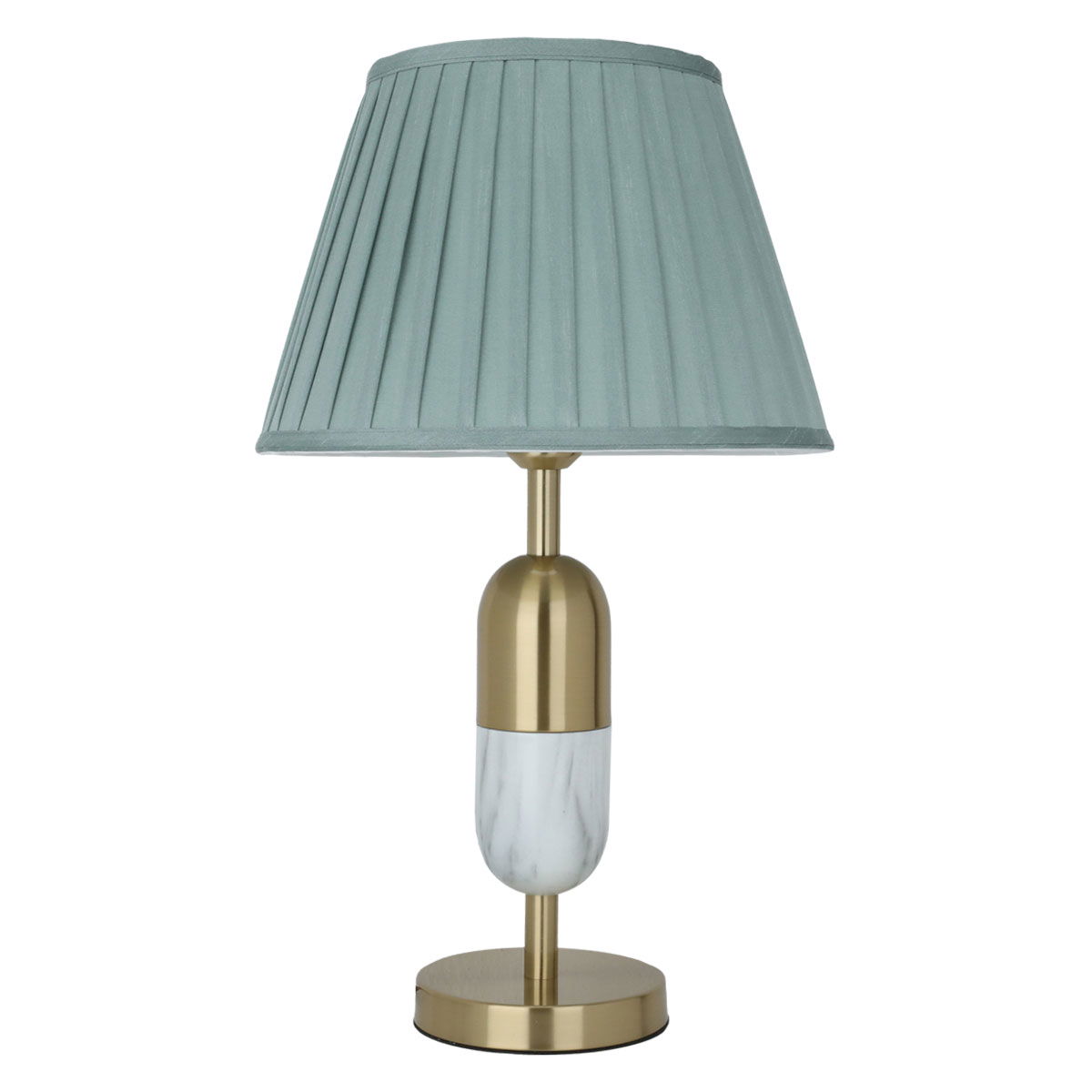 أبجورة إديسون، بقاعدة رخامي، 43x35 سم، استيل - أخضر/ذهبي product image 1