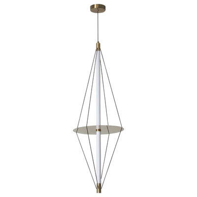Norco Modern Aluminum Acrylic Pendant Light, 10W, 3000K, 130x30cm - Copper product image 3