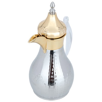 Al Saif Gallery Haila Thermos, 1.2 liters, steel inner case, steel outer case - silver product image 3