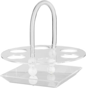 حامل أكواب أكريليك السيف غاليري، 24x24x26 سم، ست خانات، دائري - شفاف product image