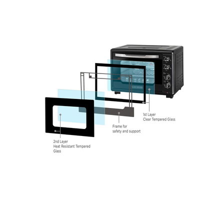 فرن كهربائي بلاك اند ديكر، 2000 واط، 55 لتر، TRO55RDG-B5 - اسود product image 12