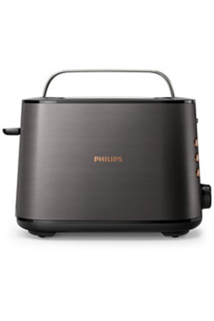 حماصة خبز فليبس سيريس 5000، 950 واط، شريحتين، 8 اعدادت، HD2650/31 - اسود product image 2