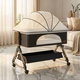 Iron baby cot, 80x50 cm - Black product image 1
