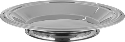 Elsahaah Stainless Steel Gozi Serving Platter with Engraved Lid, 50 cm - Silver product image 3