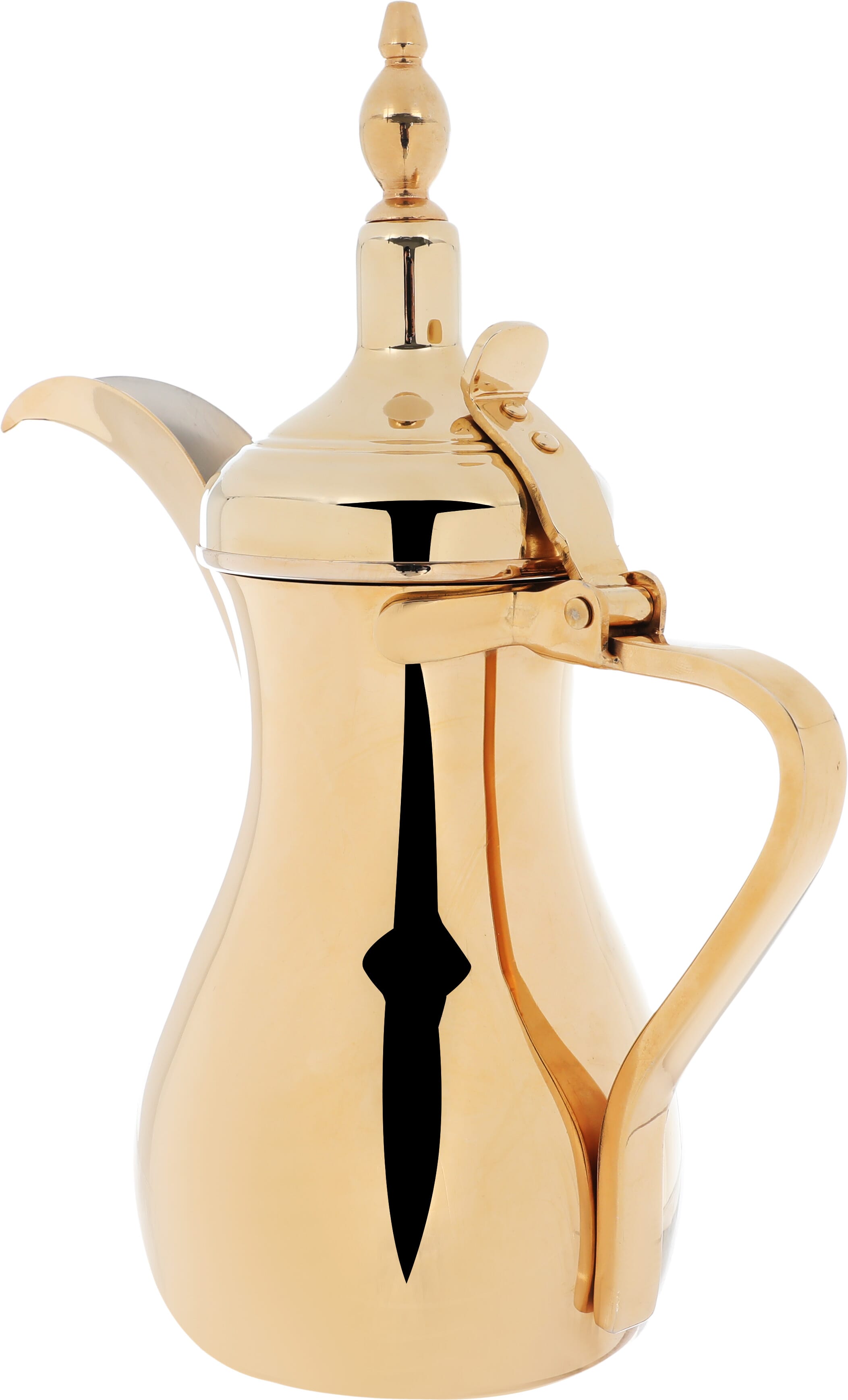 Al Saif Gallery Sulaiman Steel Dallah, 1.56 litre - Gold product image 2