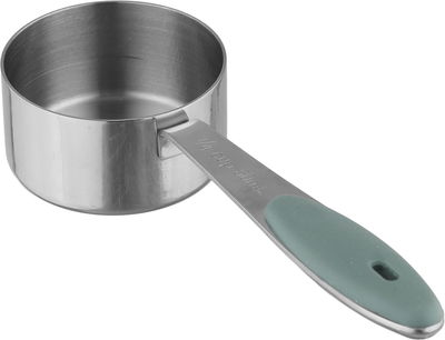 طقم اكواب قياس ستانلس استيل السيف غاليري، 4 قطع، يد سيليكون - فضي product image 12