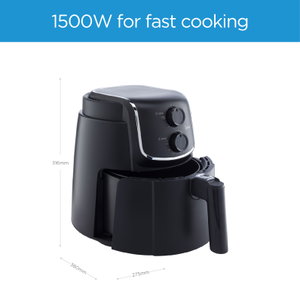 قلاية هوائية ميديا، 1500 واط، 4.76 لتر، MFTN40D - اسود product image 2