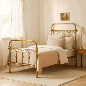 سرير حديد، 35×80×170 سم - ذهبي product image