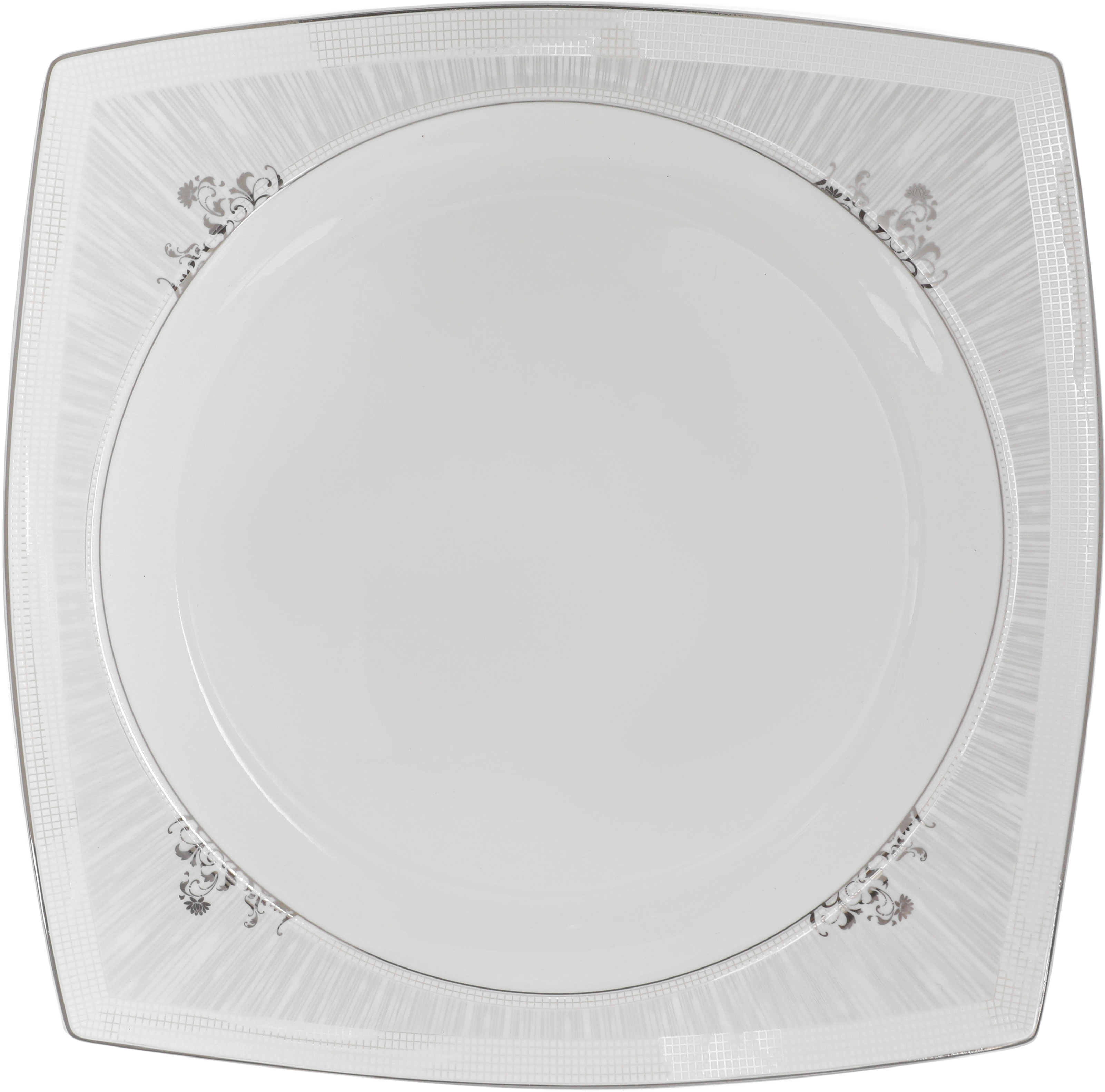 Dania porcelain dining set, 77 pieces, square, silver-white pattern product image 5