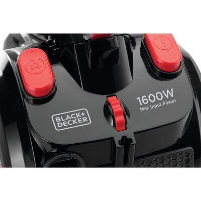 مكنسة كهربائية بلاك اند ديكر، 1600 واط، نظام فلترة 6 مراحل، VM1680-B5 - احمر اسود product image 5
