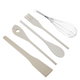 Al Saif Gallery Porcelain Spice Box Set, 5 Cans, 5 Spoon Tools - White product image 4