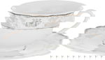 طقم سفرة بورسلان السيف غاليري، 65 قطعة، خطوط ذهبية - ابيض product image 5