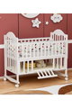 سرير اطفال خشب الصنوبر فان مومنت، 130×70 سم، مع مساحة تخزين - ابيض product image 2
