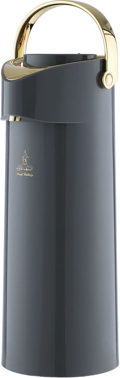 ترمس الضيافة جلوري، 1.9 لتر، حافظة داخلية زجاج - رمادي غامق product image 1