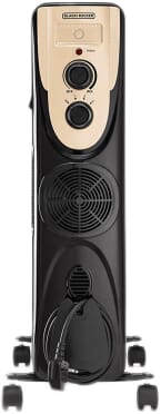 دفاية زيت بلاك اند ديكر، 2500 واط، 11 ريشة، 3 مستويات، OR011FD-B5 - اسود product image 1