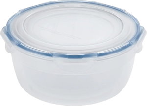 Loock And Look Plastic Salad Bowl, 2.1 Liters, Lid - Clear Blue product image