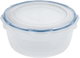 وعاء سلطة بلاستيك لوك اند لوك، 2,1 لتر، غطاء - شفاف أزرق product image 1