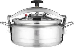 Al Saif Plus Aluminum Pressure Cooker, 5.7 Liters, Stainless Steel Handles, Safety Valve - Silver product image 2