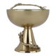 Al Saif Gallery Steel Serving Bowl, 23 x 23 x 22.5 cm, Round, Base - Gold product image 1