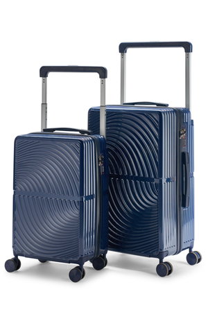 طقم شنط سفر بولي كربونات ليمرا، 20 24 بوصة، 4 عجلات، بزاوية 360 درجة، OT-9005 - ازرق product image 2