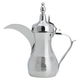 Al Saif Gallery Steel coffee Dallah, 28 x 10 x 24 cm, engraved - silver product image 1