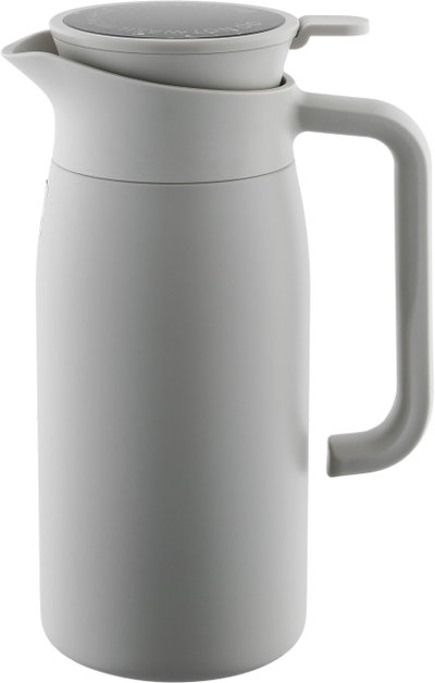 RanaAl Saif Gallery Thermos, 1.5L, Stainless Steel Inner Carrier, Stainless Steel Outer Body, Touch Screen - Light Grey product image 3