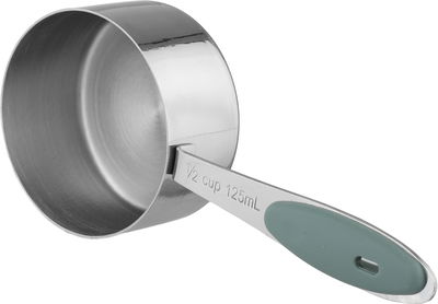 طقم اكواب قياس ستانلس استيل السيف غاليري، 4 قطع، يد سيليكون - فضي product image 7