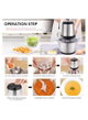 قطاعة كولن، 350 واط، 2 لتر، سرعتين، 801109009 - فضي product image 3