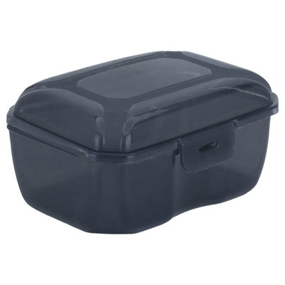 علبة تخزين بلاستيك بروف، 2 لتر، 22×15×8 سم، مستطيل - أسود شفاف product image 2