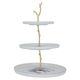ستاند تقديم بورسلان السيف غاليري، 3 أدوار، دائري - ملون product image 1