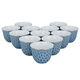 Al Saif Gallery porcelain coffee cup set, 12 pieces - blue product image 2