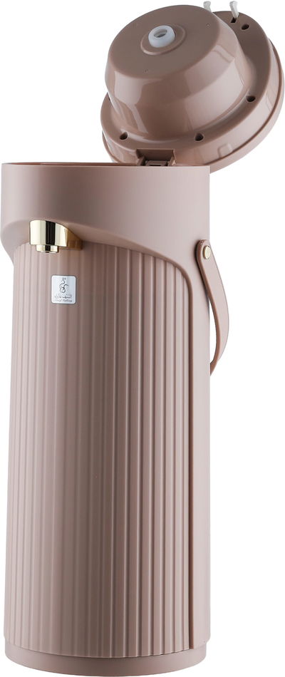 ترمس الجود جلوري، 2.2 لتر، حافظة داخلية زجاج - بني فاتح ذهبي product image 3