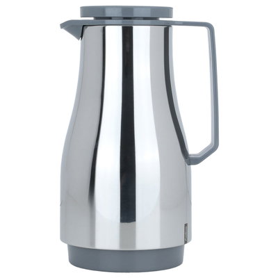 Helios thermos, 1 liter, thermal glass inner container, plastic outer shell - silver gray product image 2