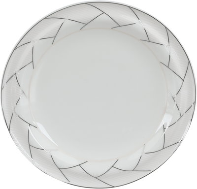 طقم تقديم سفرة بورسلان السيف غاليري، 65 قطعة، نقش فضي - أبيض وردي product image 18