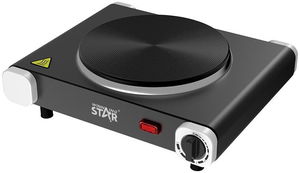 موقد سطح كهربائي ويننج ستار، 1 عين، 1500 واط، 5 مستويات، ST-9753 - اسود product image 2