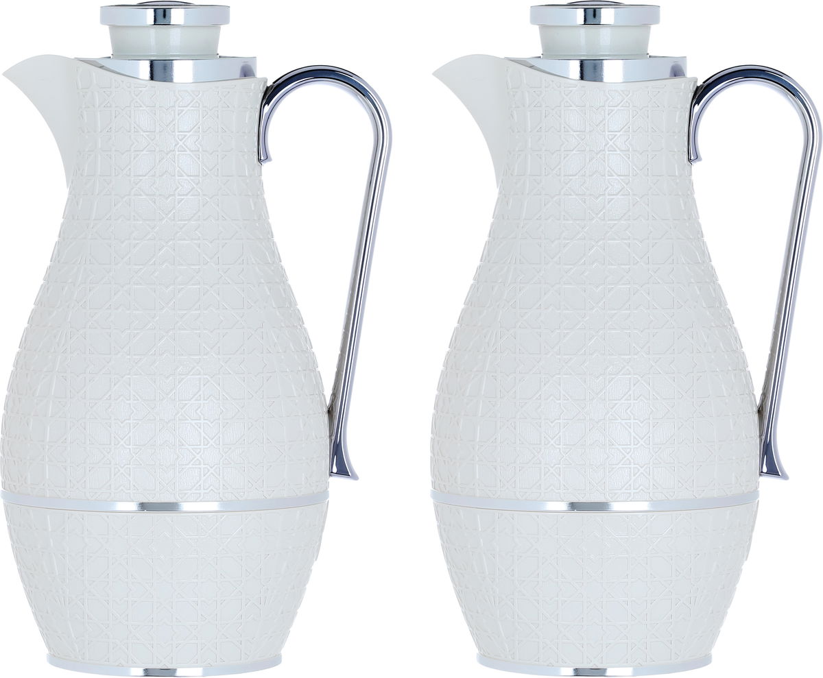 Al Saif Gallery Hessa Thermos Set, 1.2/1.2 Liter, 2 Pieces - White product image