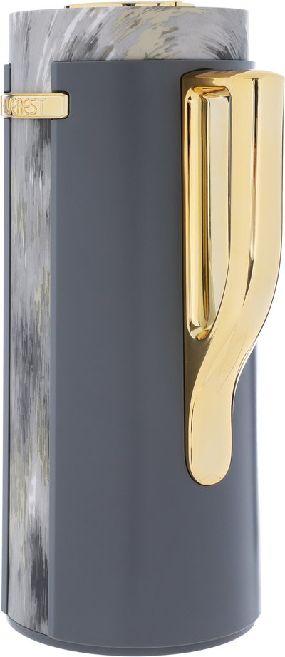 Everest Widad Thermos, golden handle, 1 liter, thermal glass inner shell, plastic outer shell - gray product image 5