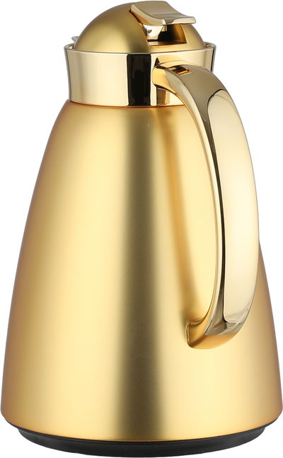 طقم ترامس سيف بلص، 0.7 / 1 لتر، خامة داخلية زجاج، غطاء ضغاط - ذهبي مطفي ولامع product image 3