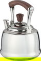 Al Saif Gallery Steel Teapot, Wooden Handle, 5 Liter - Silver product image 2