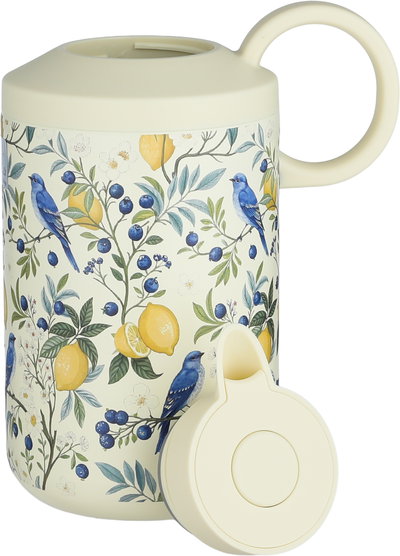 Timeless Hala Thermos, Stainless Steel Inner Container, 1.2 Liters, Push-Button - Cream Color product image 4