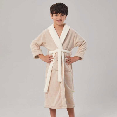 روب اطفال كورال فليس ريفي، 90×35 سم - بيج product image 5