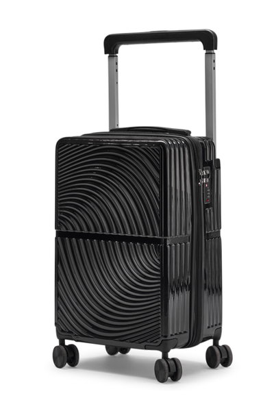 طقم شنط سفر بولي كربونات ليمرا، 20 24 بوصة، 4 عجلات، بزاوية 360 درجة، OT-9004 - اسود product image 3