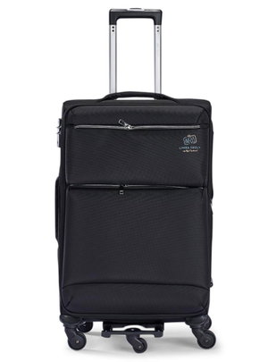 طقم شنط سفر قماش ليمرا، 3 مقاسات، 4 عجلات، حركة بزاوية 360 درجة، LMA-1003-3 - اسود product image 2