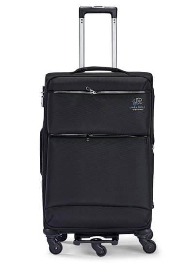 طقم شنط سفر قماش ليمرا، 3 مقاسات، 4 عجلات، حركة بزاوية 360 درجة، LMA-1003-3 - اسود product image 2